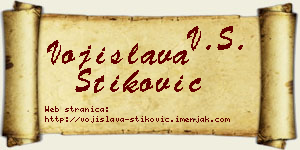 Vojislava Stiković vizit kartica